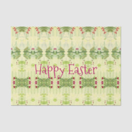 Papel De Seda Padrão Verde Decorativo