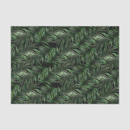 Papel De Seda Padrão Verde Folha 1