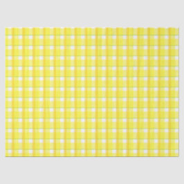 Papel De Seda Padrão Xadrez Amarelo e Laranja