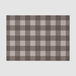 Papel De Seda Padrão Xadrez Escocês Marrom Campo Rústico Impress