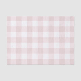 Papel De Seda Padrão Xadrez Escocês Rosa Bege Claro Impresso