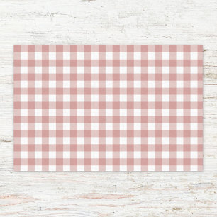 Papel De Seda Padrão Xadrez Gingham em Cores Pastel