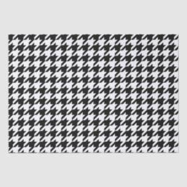 Papel De Seda Padrão Xadrez Preto e Branco Monocromático