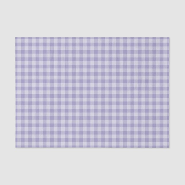 Papel De Seda Padrão Xadrez Roxo (Frente )