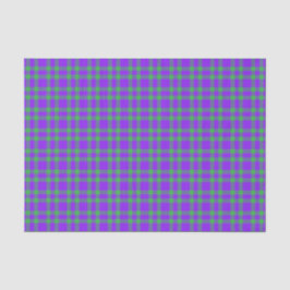 Papel De Seda Padrão Xadrez Verde Roxo