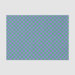 Papel De Seda Padrão Xadrez Verde Roxo