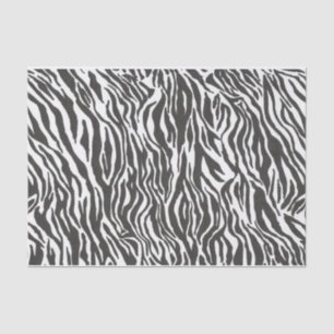 Papel De Seda Padrão zebra Impressão animal Black and White Stri