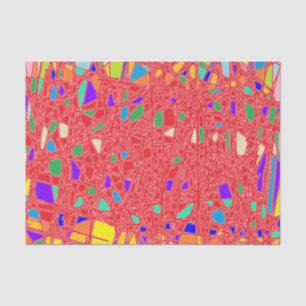 PAPEL DE SEDA PADRÕES DE ARTE PRINCIPAIS COR VERMELHO