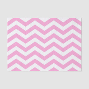 Papel De Seda Padrões de Chevron, Rosa e Branco