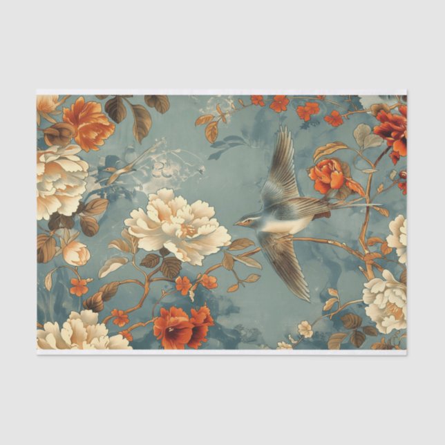 Papel De Seda Padrões de Chinoiserie11 (Frente )