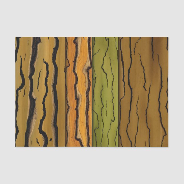 Papel De Seda Padrões de Latido de Árvore abstrato com Navegação (Frente )