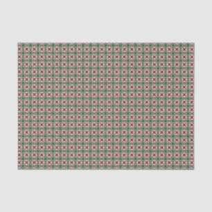 Papel De Seda Padrões de Natal Folksy Bohemian Eclectic
