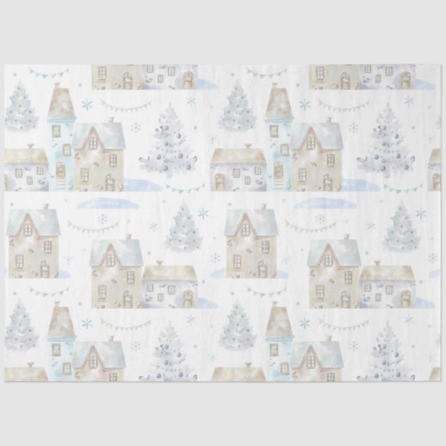 Papel De Seda Padrões de Natal Soberbo Design 16 (Frente )