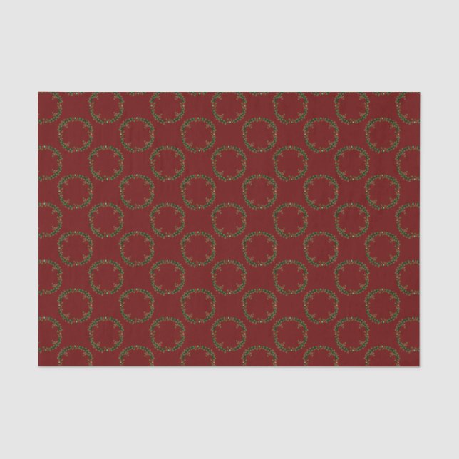 Papel De Seda Padrões de terra natalícia gótica (Frente )