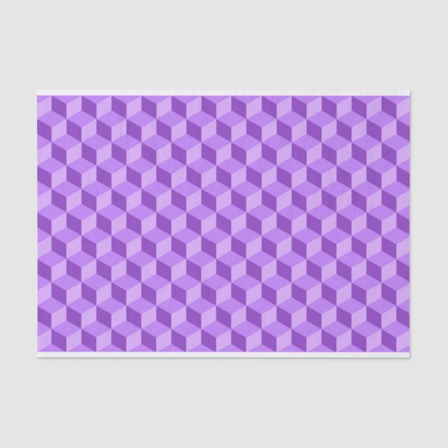 Papel De Seda Padrões GEOMÉTRICOS DE CUBO BRILHANTES (Frente )