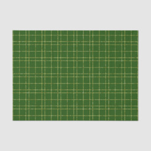 Papel De Seda Padrões IRLANDESAS VERDES E DOURADOS