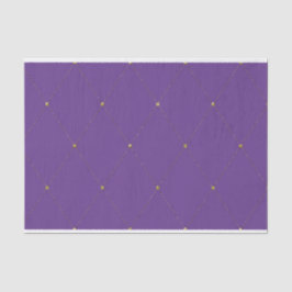 PAPEL DE SEDA PADRÕES MARDI GRAS PURPLE DIAMOND