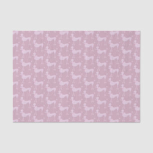 Papel De Seda Padrões Púrpura de Caninos Posh Pink