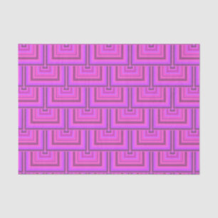 Papel De Seda Padrões quadrados cor-de-rosa