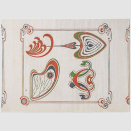 Papel De Seda Página de Combinações Ornementales de Mucha