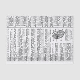 Papel De Seda Página Dicionário