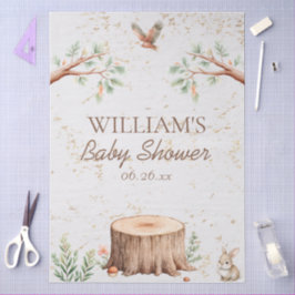 Papel De Seda Painel de Fundo Personalizado Boho Floresta para C