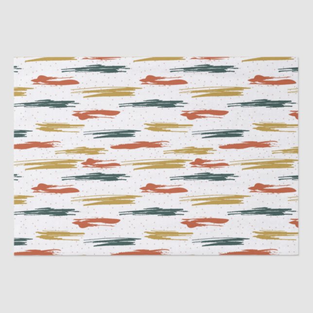 Papel De Seda Paint Abstrato Pattern (Frente )