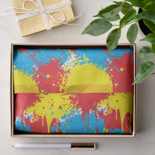 Papel De Seda Painting Party Kids Birthday (Presente)