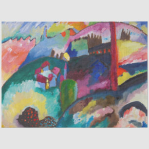 Papel De Seda Paisagem com a fábrica Chimney, Wassily Kandinsky