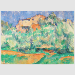 Papel De Seda Paisagem com uma Casa, Cezanne