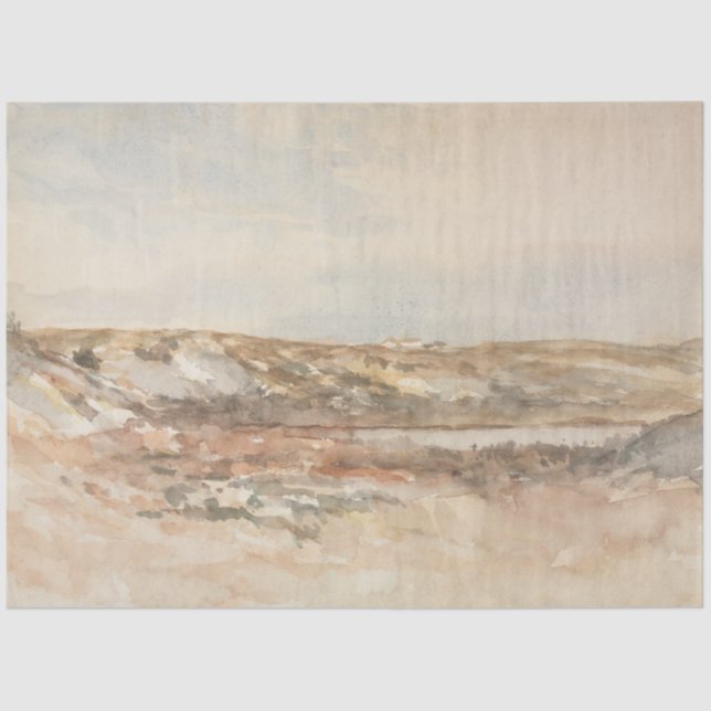 Papel De Seda Paisagem de Baía de Seaside (Frente )