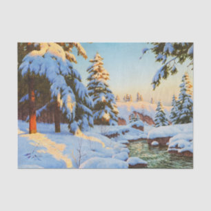 Papel De Seda Paisagem de inverno, Bessonof