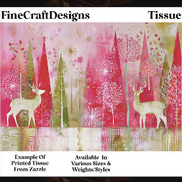 Papel De Seda Paisagem de Natal Abstrata Moderna EP5 Decoupage
