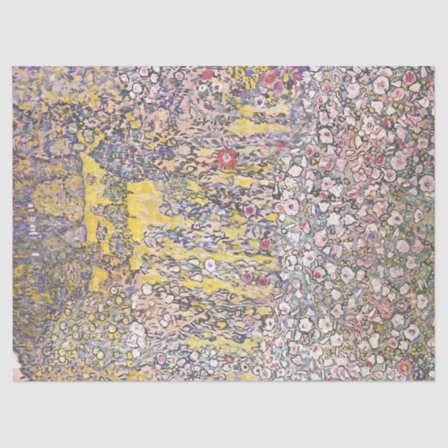 Papel De Seda Paisagem horticultural de Gustav Klimt (Frente )