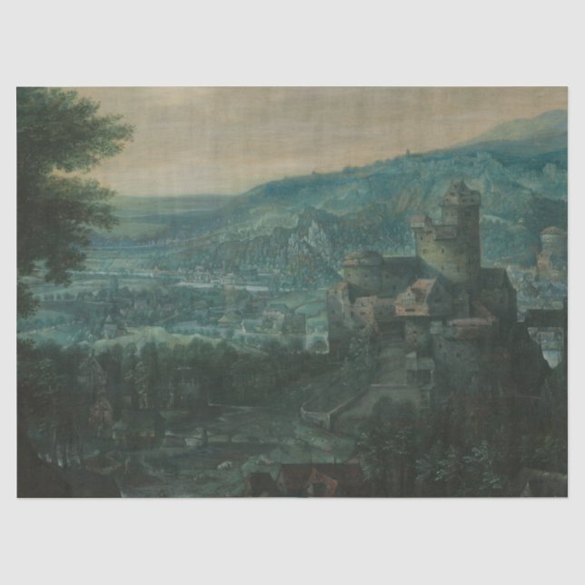 Papel De Seda paisagem italiana (Frente )