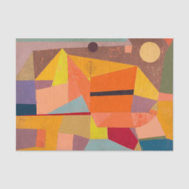 Papel De Seda Paisagem Joyful Mountain, Paul Klee Abstrato Art