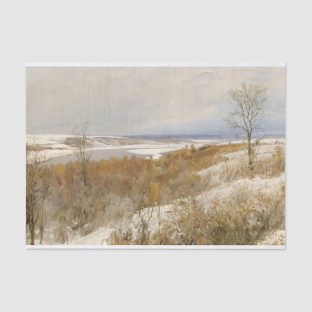 Papel De Seda Paisagem norte, Vasili Dmitrijevitš Polenov (Frente )