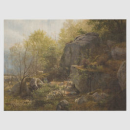 Papel De Seda Paisagem perto de Conway, North Wales (por A.H. Wy