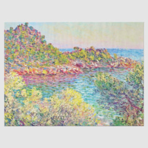 Papel De Seda Paisagem perto de Monte Carlo (por Claude Monet)