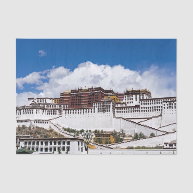 Papel De Seda palácio Potala em Lhasa - Tibete (Frente )
