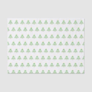 Papel De Seda Palavras de Natal Árvore de Natal