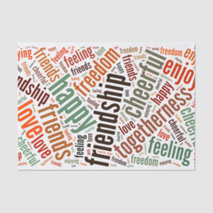 Papel De Seda Palavras positivas design