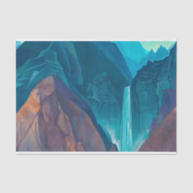 Papel De Seda Palden Lhamo por Nicholas Roerich (Frente )