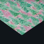 Papel De Seda Palm Beach Christmas Watercolor Pink & Green Trees<br><div class="desc">PreppyPrint.com - Celebre o Natal no estilo Palm Beach! Transfira este design para os produtos de sua escolha também! Visite minha loja de designers,  PreppyPrint.com,  para coordenar itens.</div>