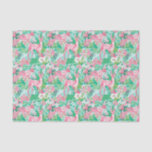 Papel De Seda Palm Beach Christmas Watercolor Reindeer<br><div class="desc">PreppyPrint.com - Celebre o Natal no estilo Palm Beach! Transfira este design para os produtos de sua escolha também! Visite minha loja de designers,  PreppyPrint.com,  para coordenar itens.</div>