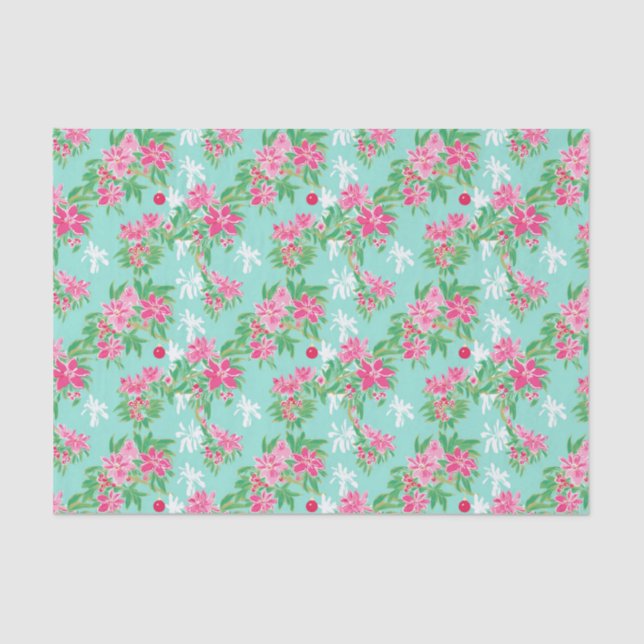 Papel De Seda Palm Beach Watercolor Ornament (Frente )