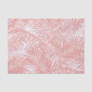 Papel De Seda Palmeira elegante do brilho cor-de-rosa coral