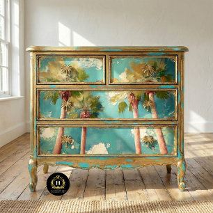 Papel De Seda Palmeiras Los Angeles Califórnia Decoupage