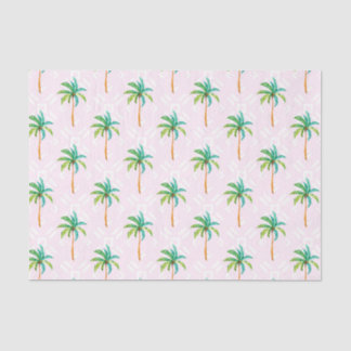 Papel De Seda Palmeiras Rosa (Design 73 Série Rosa)