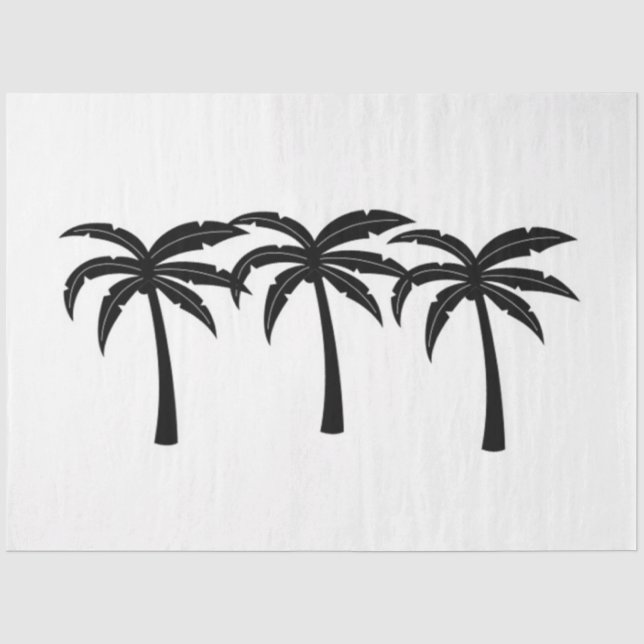 Papel De Seda Palmeiras tropicais (Frente )
